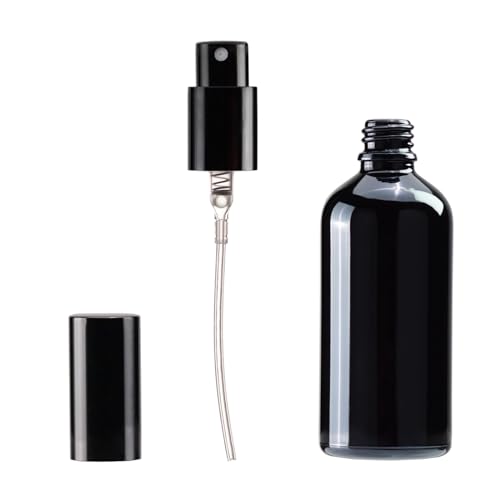 Black Glass Spray Bottles 4oz (9 Count)