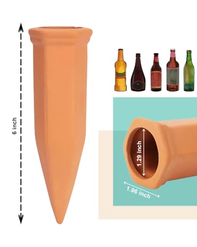 Terracotta Self Watering Spikes (6in / Orange-16pcs)