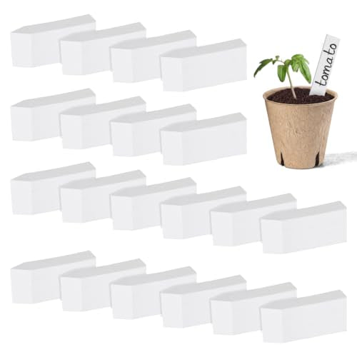 4 Inches Plant Labels Plastic Plant Tags Nursery Garden Labels Pot Marker Garden Stake Tags for Fruit Trees