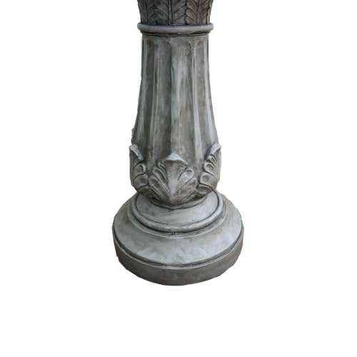 23.23”Tall Resin fiber Outdoor Bird Baths for Garden (23.23''H)