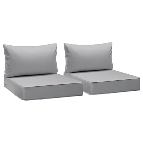 Outdoor Chair Cushions (Gray / 23.5"x25.5"x5" / 23.5"x13.5")