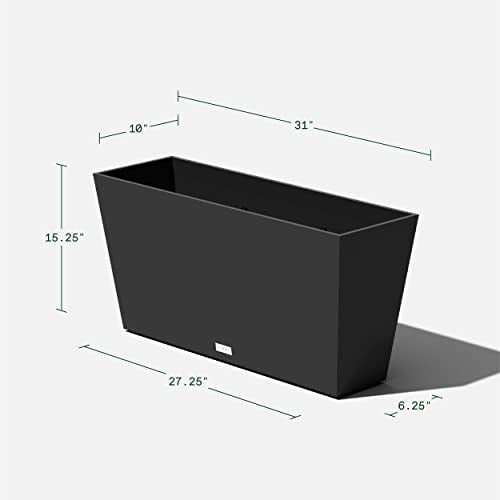 Pure Series Midori Planter (Black / 31 inch)