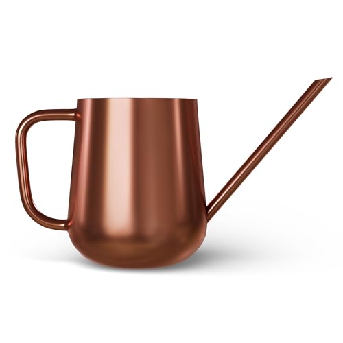 Metal Indoor Plant Watering Can with Long Spout 1000ml (Royal Copper)