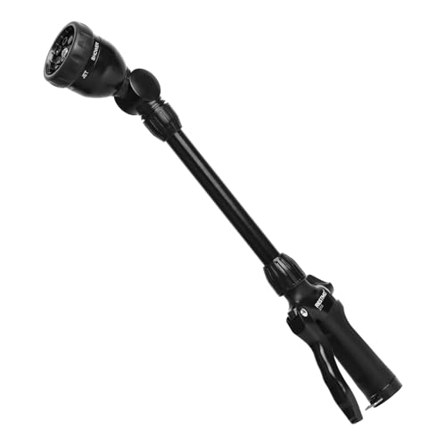 Heavy Duty Metal Hose Wand (Flash Black / 16 inch - 180° Swivel)