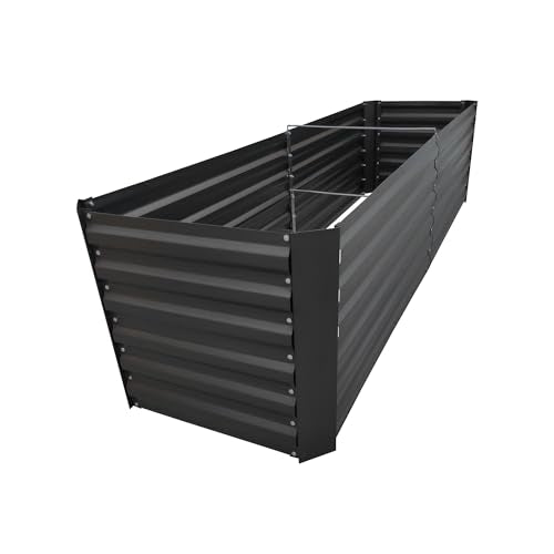 6x2x2FT Black Metal Raised Garden Bed Kit (Black / 6x2x2 ft)