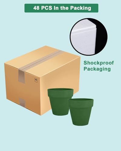 48 Pcs 2" Tiny Terracotta Pots with Drainage