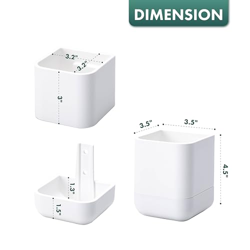 3.5 Inch Wall Mounted Self (3.5" (1 Pack) / White)