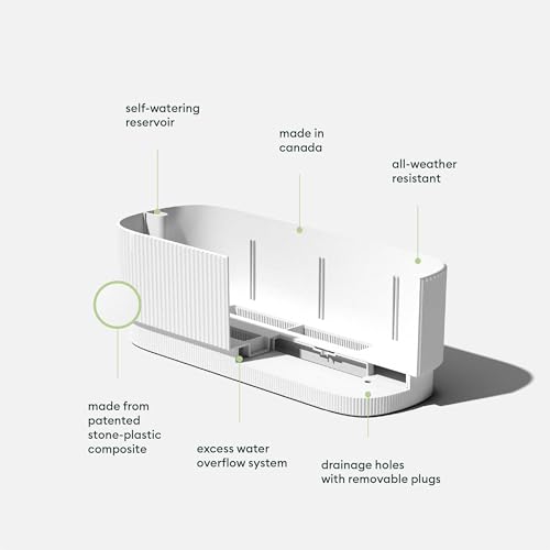 Demi Series Garden Bed (White / 42 inch)
