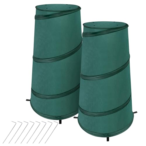 2 Pcs Pop Up Frost Protection Plant Cone (Green-2pcs)