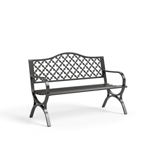 50" Garden Metal for Outdoors Weatherproof 2 (Style4 Black)