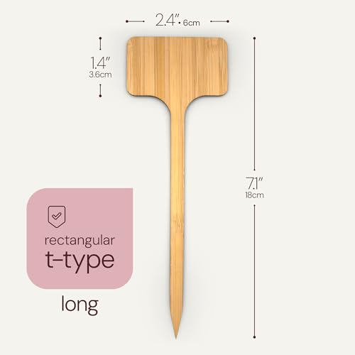 Bamboo Plant Labels & Garden Tags (Long (7"))