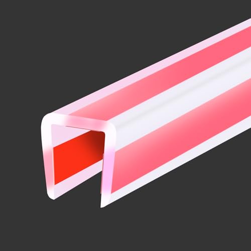 Clear Rubber Edge Trim (Fit 3/8" - L20' / Clear)