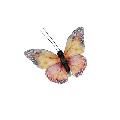 Artificial Feather Simulation Butterfly Party Decoration Set (H Clip)