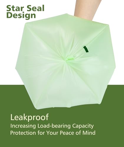 150 Bags Compostable Trash Bags 3 Gallon Trash Bag (150 Count)