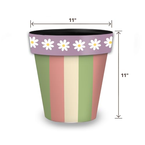 Everyday Planter 11.75 x 11 x 11 Spring Stripes Medium (Spring Stripes / Medium)