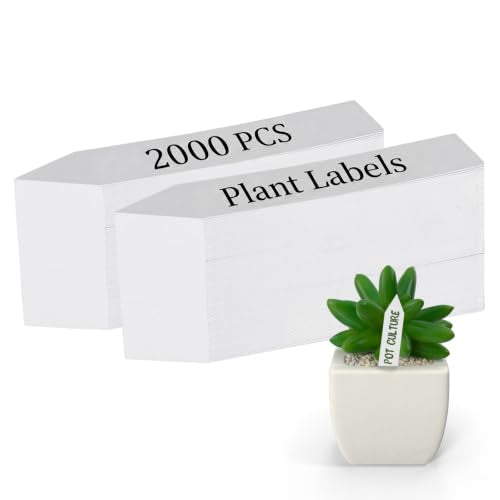 4 Inches Plant Labels Plastic Plant Tags Nursery Garden Labels Pot Marker Garden Stake Tags for Fruit Trees