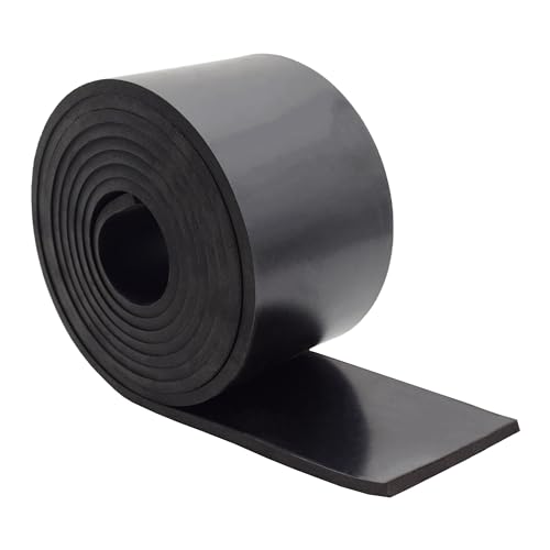 Neoprene Rubber Strips 1 (4" x 10' / .250" thick(No Adhesive）)