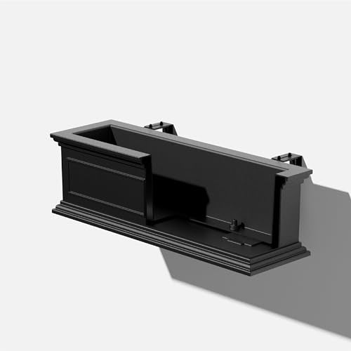 Brixton Series Plastic Railing Planter (2 Count)