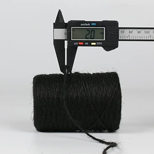 PerkHomy Natural Jute Twine 600 Feet Long Colored Twine Rope for Crafts Gift Wrapping Packing Gardening and Wedding Decor (600 Foot)