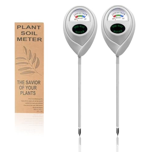 2 Pcs Green Soil Moisture Meter (White 2 Pcs)