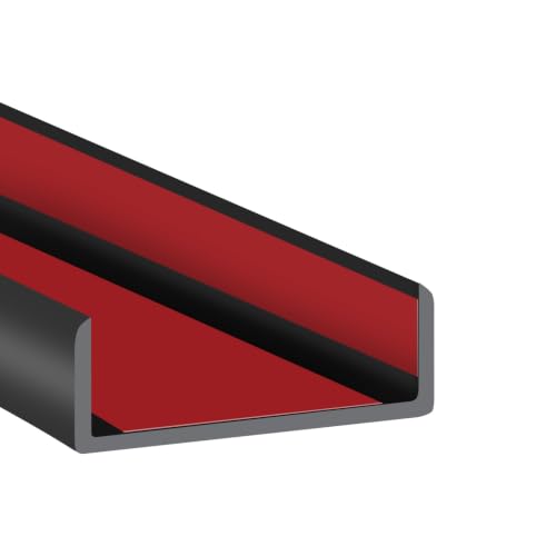Rubber Edge Trim (Fit 1-7/8" - L20' / Black)