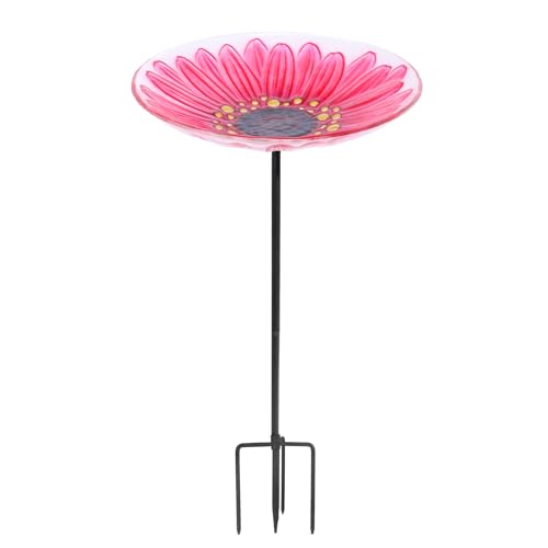 Glass Bird Bath (Flower)