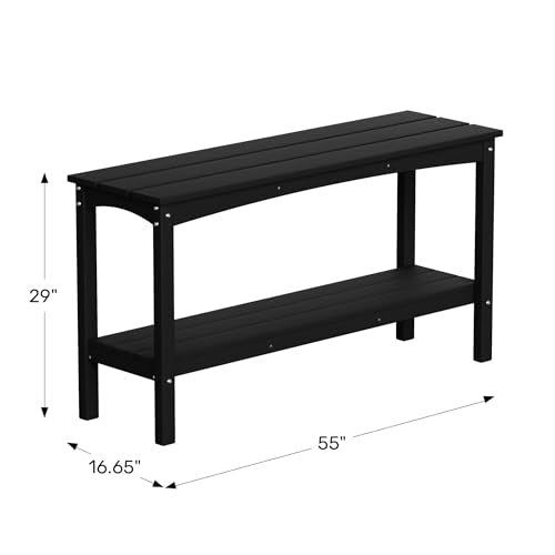 Malibu 55" Outdoor Patio HDPE Adirondack 2 (Teak)