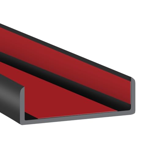 Rubber Edge Trim (Fit 2-1/4" - L20' / Black)
