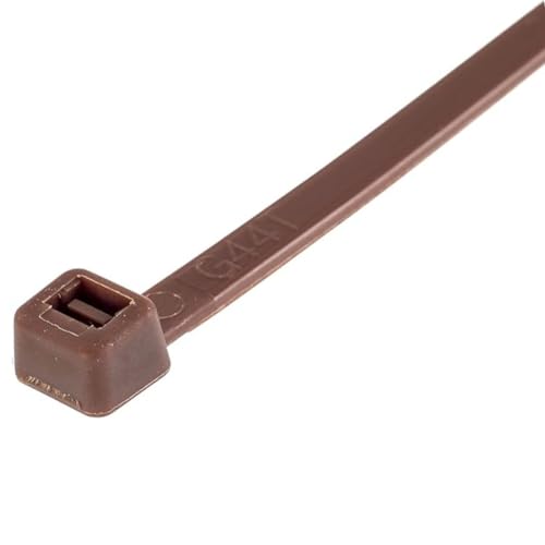 8 Inch Brown Zip Ties (Brown / 8" (18lb))