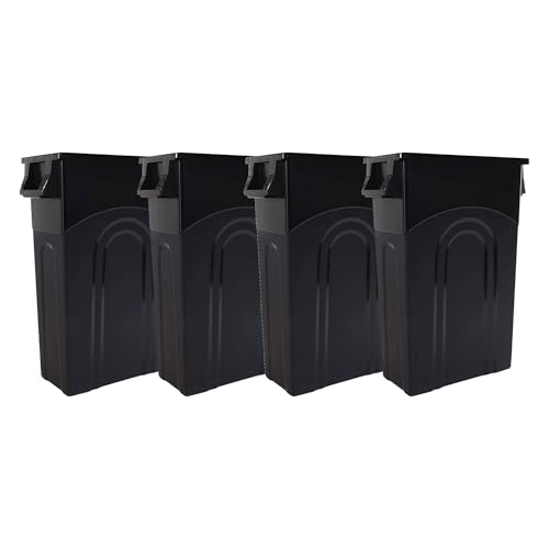 Highboy Waste Container (4-Pack / Black)