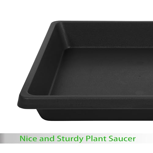 Square Plant Saucer 14 Inch 2 Pack (14"(2Pack) / Gray)