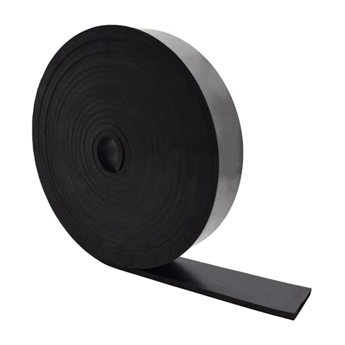 Neoprene Rubber Strips 1 (2" x 25' / .250" thick(No Adhesive）)