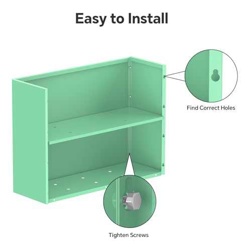 Metal Planter Box with Removable Insert Shelf 32x12x24Inch (Pb32x12x24-green-npc)