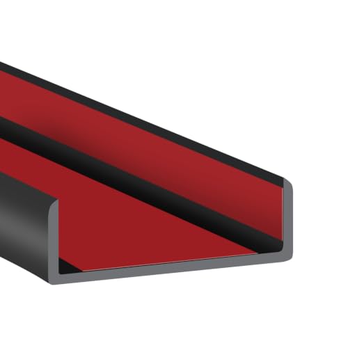 Rubber Edge Trim (Fit 2-1/8" - L20' / Black)