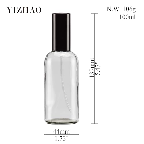 Clear Glass Spray Bottles 4oz (9 Count)