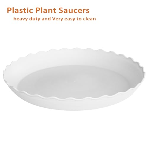 2 Pack Plant Saucer 22 inch (22" (2 pack) / White)