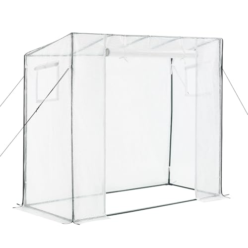 Walk in Greenhouse (White / 6.4x2.5x5.5 ft)