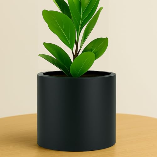 Large Planter for Indoor or Outdoor (Matte Black / 8 Inch)
