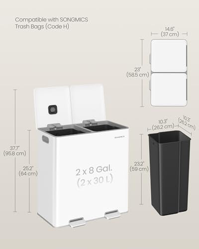 Trash Can 2 x 8 Gallon