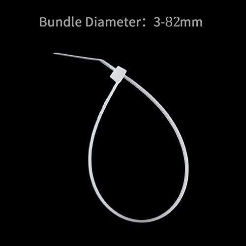 100PCS Cable Zip Ties Heavy Duty (12 inch / White)