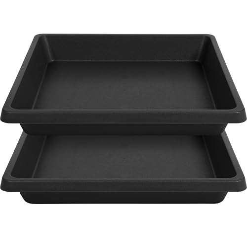 Square Plant Saucer 14 Inch 2 Pack (14"(2Pack) / Gray)