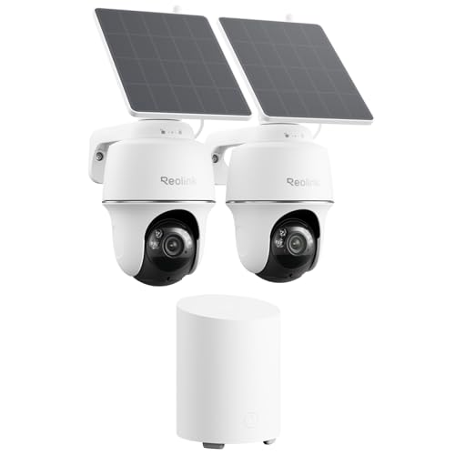 360° PT Solar Security Cameras Wireless Outdoor System 2 Pack