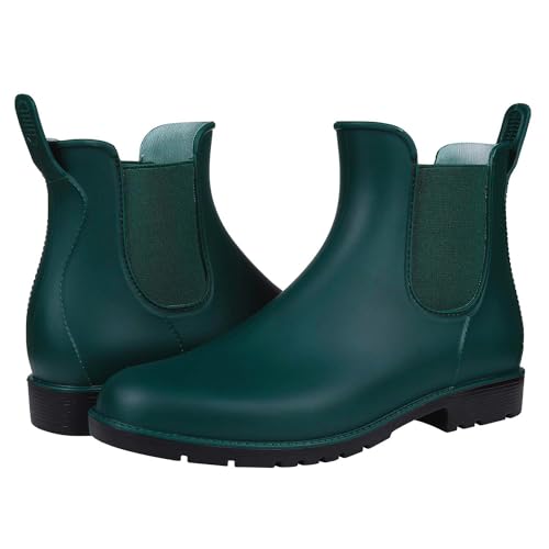 Women's Ankle Rain Boots Waterproof Chelsea Boots