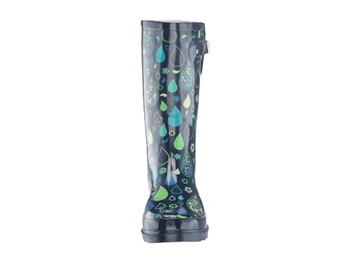 Women's Tall Waterproof Rain Boot (7 / Pouring Paisley)