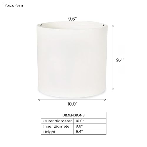 Large Planter for Indoor or Outdoor (White / 10 Inch)