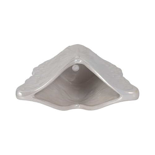 Decorative Ceramic Flower Pots for Home Decor (Ivory / 5.5")