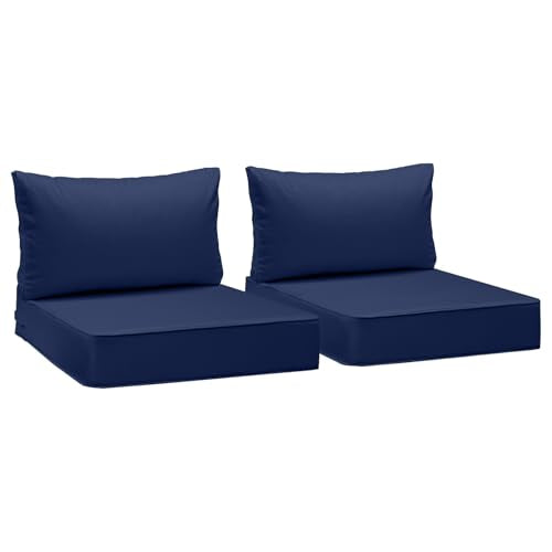Outdoor Chair Cushions (Navy Blue / 23"x23"x5" / 23"x13.5")