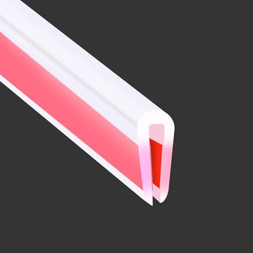 Clear Rubber Edge Trim (Fit 1/16" - L20' / Clear)