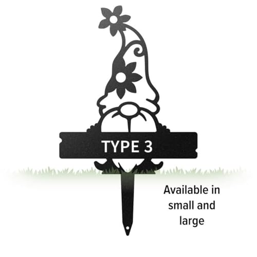 Custom Gnome Plant Markers (Small / Type 3)