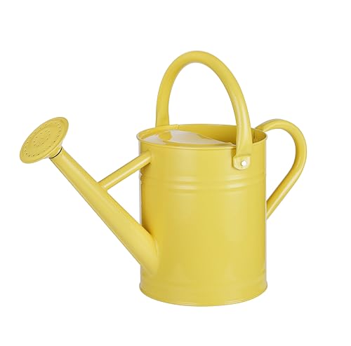 1 Gallon Watering Can for Plants (Cute Yellow)